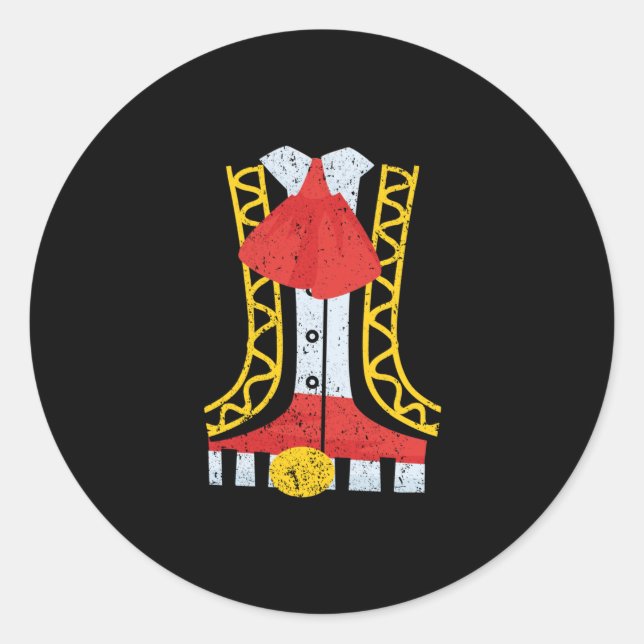 Mexican Mariachi Charro Cinco De Mayo Costume Classic Round Sticker (Front)