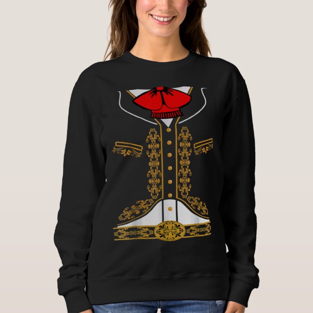 Mexican Mariachi  Charro Cinco De Mayo Costume Sweatshirt (Front)