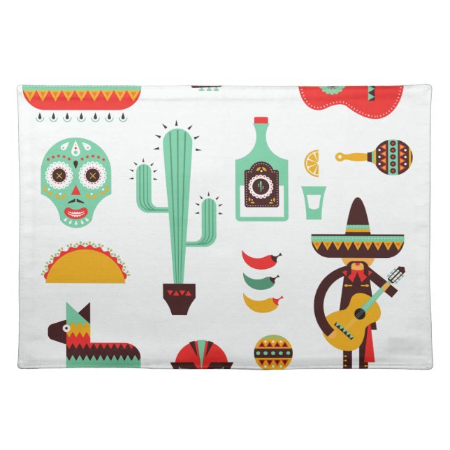mexican mariachi cloth placemat (Front)