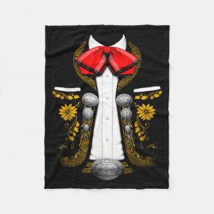 Mexican mariachi costume funny mexican charro fleece blanket