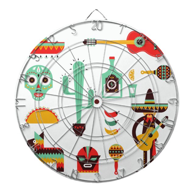 mexican mariachi dart board (Front)