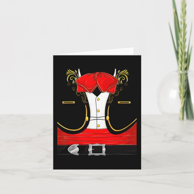 Mexican Mariachi Halloween Costume Charro Cinco De Card (Front)