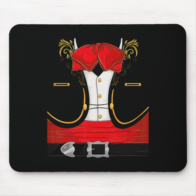 Mexican Mariachi Halloween Costume Charro Cinco De Mouse Pad (Front)