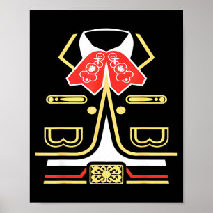 Mexican mariachi halloween costume charro cinco de poster