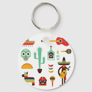 mexican mariachi keychain