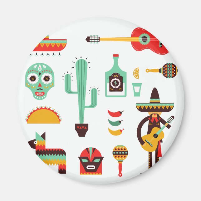 mexican mariachi magnet (Front)
