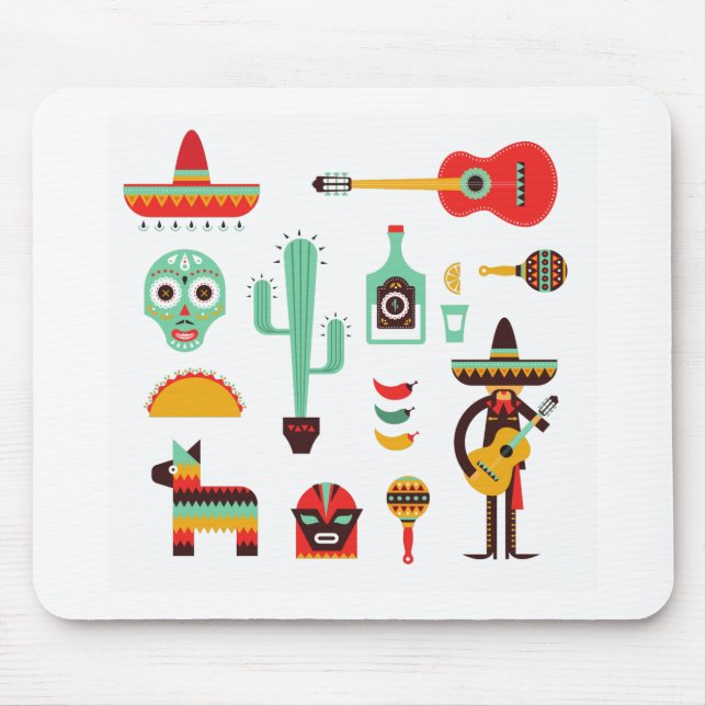Mexican mariachi mouse pad (Front)