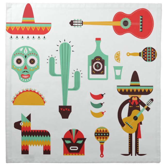 mexican mariachi napkin (Front)