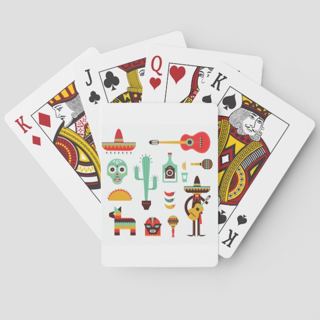 mexican mariachi poker cards (Back)