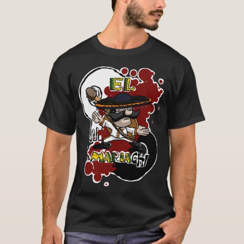 Mexican Mariachi Yin Yang T_Shirt