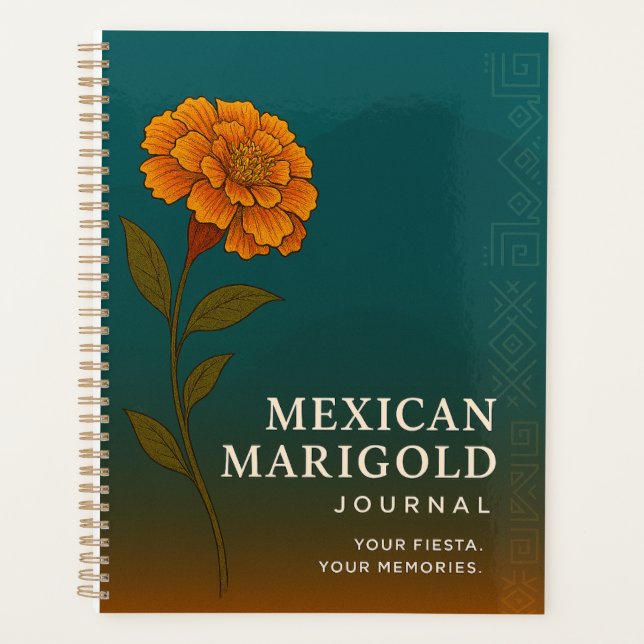 Mexican Marigold Journal: Nature-Inspired Notebook (Front)