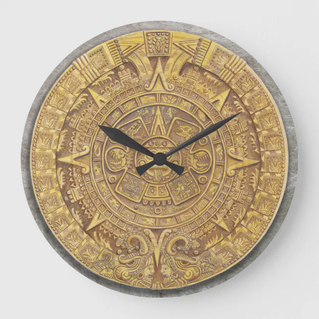 Mexican Mayan / Aztec Calendar Clock | Zazzle
