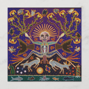 Mexican Mayan Aztec Goddess Ethnic Tribal Art Boho Invitation