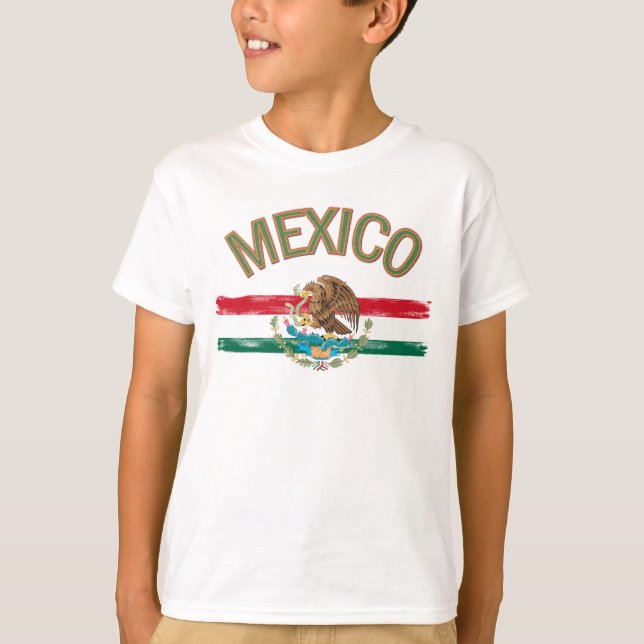Mexican Mexico Flag T-Shirt (Front)