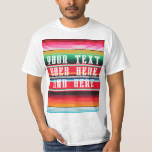 mexican mexico poncho blanket custom graphic T-Shirt