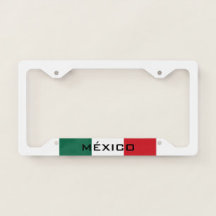 Mexican Mexico White  License Plate Frame