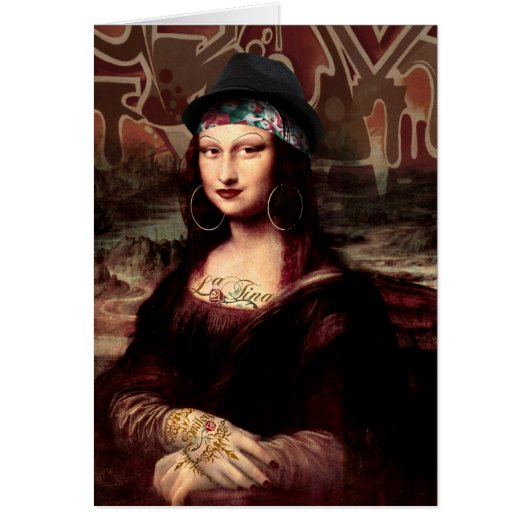Mexican Mona Lisa Chicana Chola Cards (Front)