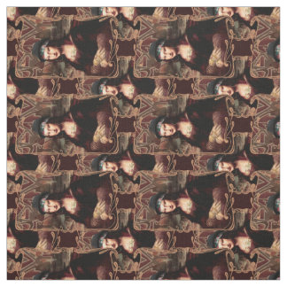 Mexican Mona Lisa Chicana Chola Fabric