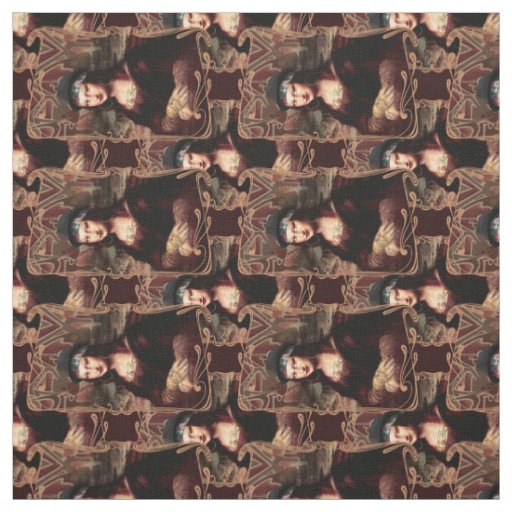 Mexican Mona Lisa Chicana Chola Fabric