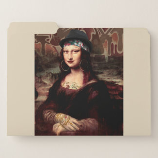 Mexican Mona Lisa Chicana Chola File Folder