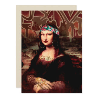 Mexican Mona Lisa Chicana Chola Invitation