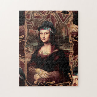 Mexican Mona Lisa Chicana Chola Jigsaw Puzzle