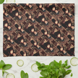 Mexican Mona Lisa Chicana Chola Kitchen Towel