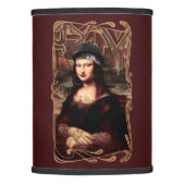 Mexican Mona Lisa Chicana Chola Lamp Shade (Front)