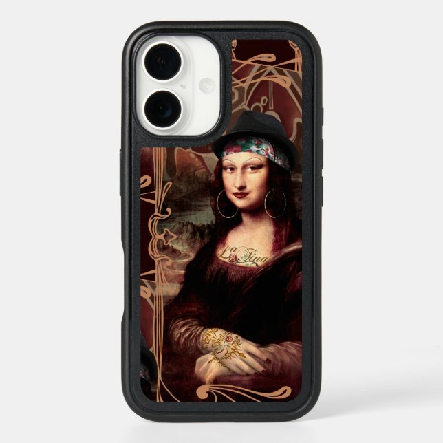 Mexican Mona Lisa Chicana Chola Otterbox iPhone Case (Back)
