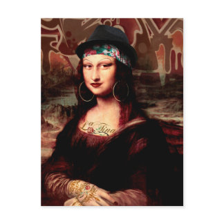 Mexican Mona Lisa Chicana Chola Postcard
