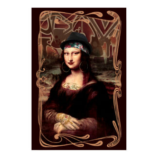 Mexican Mona Lisa Chicana Chola Poster
