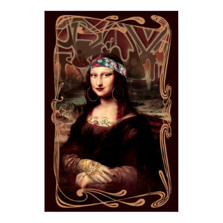 Mexican Mona Lisa Chicana Chola Poster