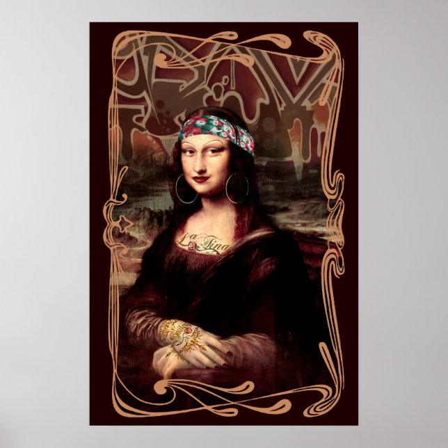 Mexican Mona Lisa Chicana Chola Poster (Front)