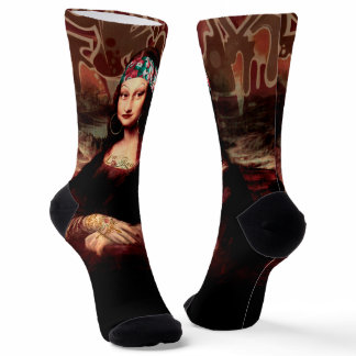 Mexican Mona Lisa Chicana Chola Socks