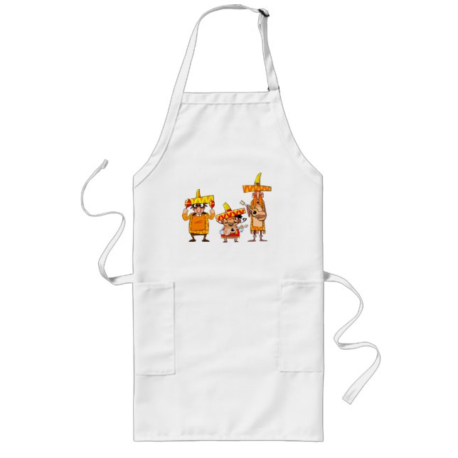 Mexican musicians  long apron (Front)