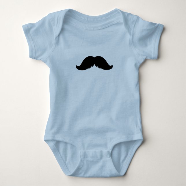 Mexican Mustache Baby Bodysuit (Front)
