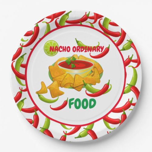 Mexican Nacho Ordinary Food  Paper Plates