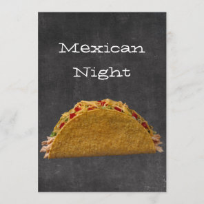 Mexican Night Invitation