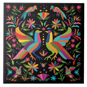 Mexican Otomi Ceramic Tile