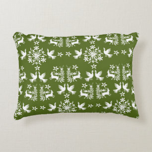 Mexican Otomi Home Decor Accent Pillow