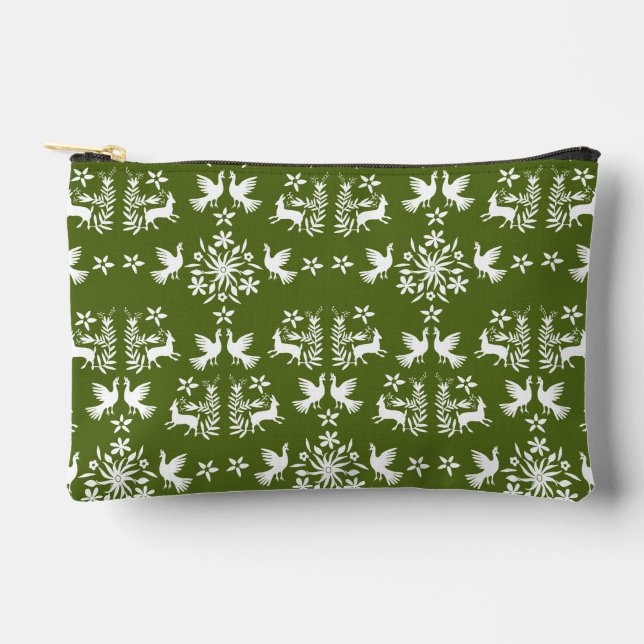 Mexican Otomi Home Decor Accessory Pouch (Front)