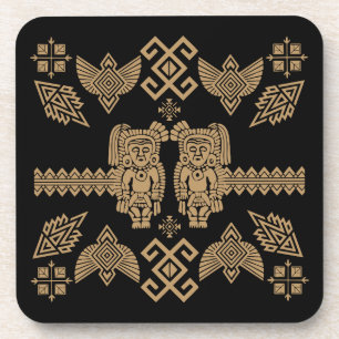 Mexican Otomi Home Decor Beverage Coaster