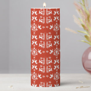 Mexican Otomi Home Decor Pillar Candle