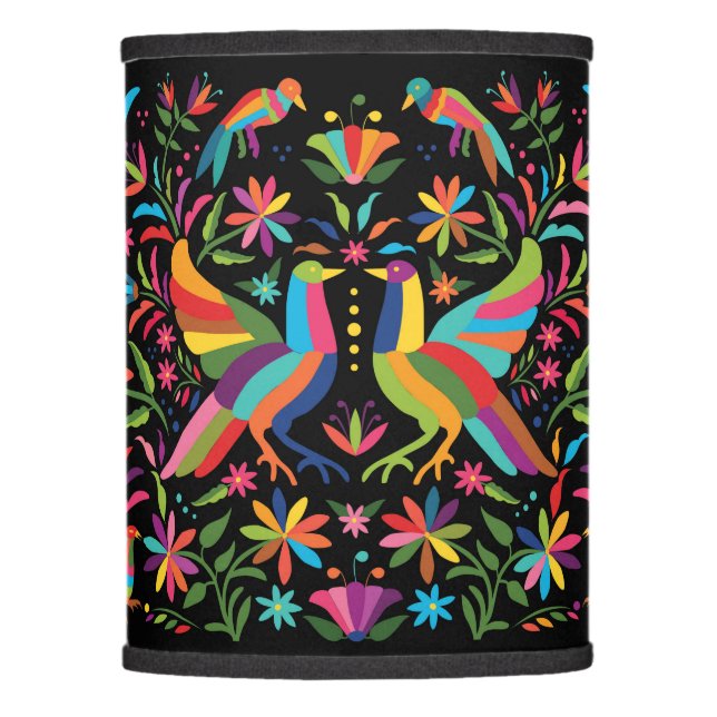 Mexican Otomi Lamp Shade (Front)