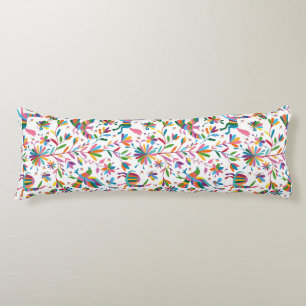 Mexican Otomi Style Bright Pattern Body Pillow