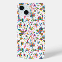 Mexican Otomi Style Bright Pattern