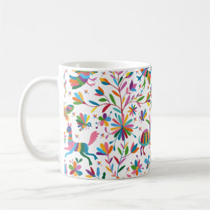Mexican Otomi Style Bright Pattern Coffee Mug