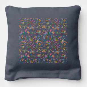 Mexican Otomi Style Bright Pattern Cornhole Bags