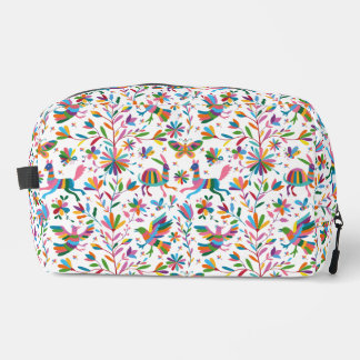 Mexican Otomi Style Bright Pattern Dopp Kit