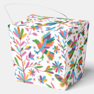  Mexican Otomi Style Bright Pattern Favor Boxes